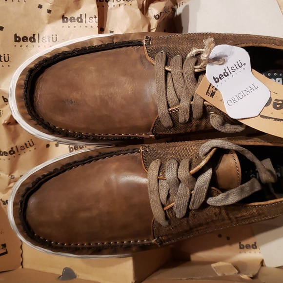 Bed|Stu Bed Stu NEW Men's Leather Canvas JOLLY Mocs Sneakers Casual Oxfords HP🎉 - Picture 8 of 16